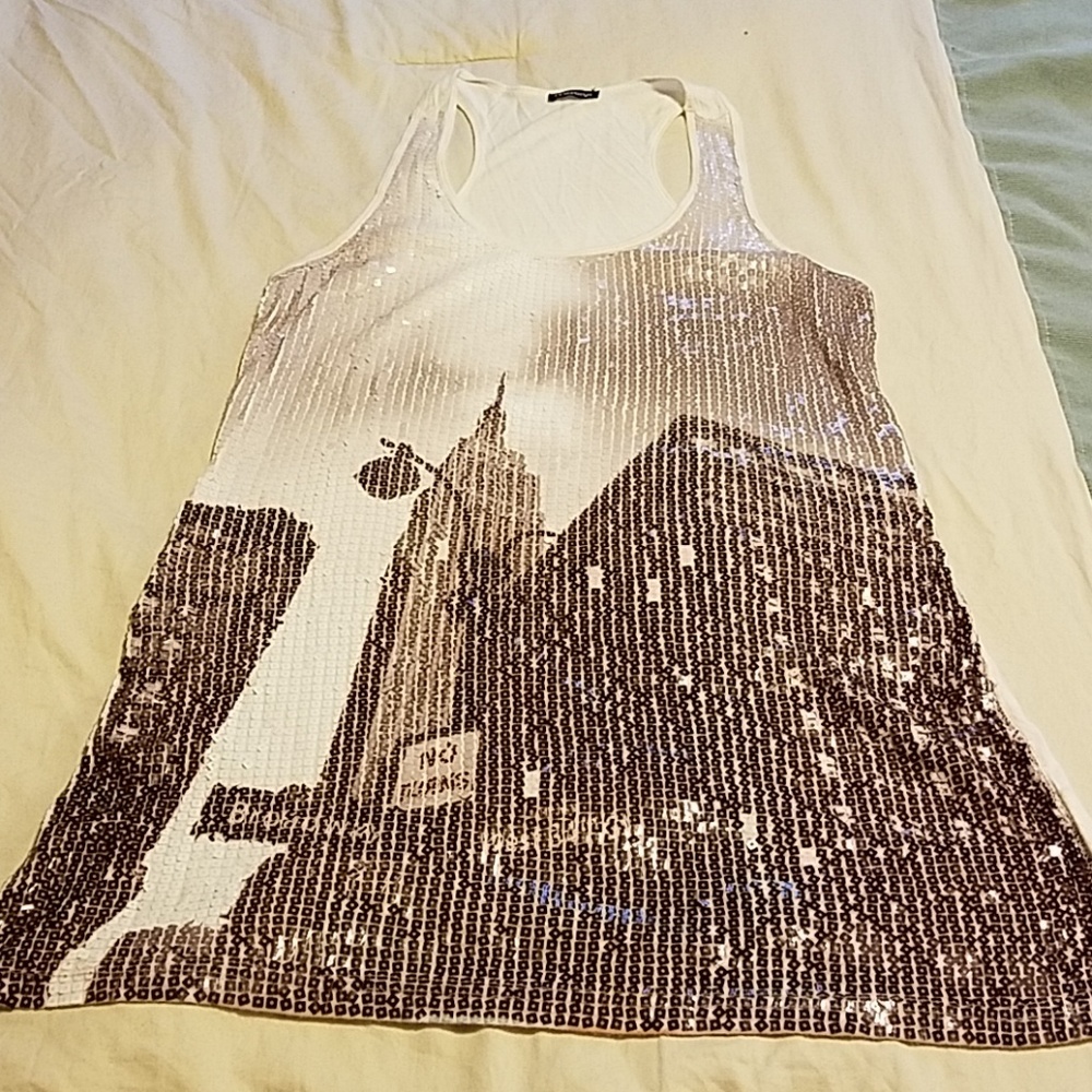 Classic Motivi tank top cream size medium